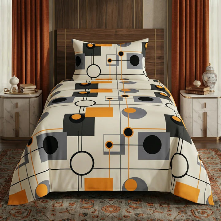 CIRCLE SINGLE BEDSHEET SET