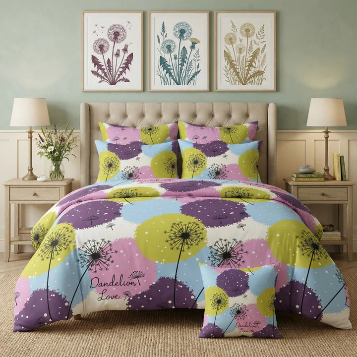 DANDELION Comforter Set- 7 Pcs