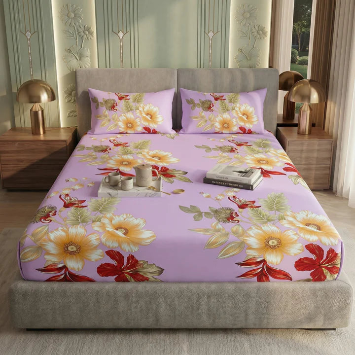 SUNSET  FITTED SHEET - (PREMIUM)