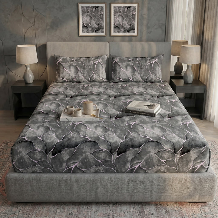 MARBLE FITTED SHEET - (PREMIUM)